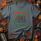 I Climbed This Far...and Got Tired sarcastic graphic t-shirt in Dark Gray by Snarky Sarks