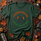 I Climbed This Far...and Got Tired sarcastic graphic t-shirt in Forest by Snarky Sarks