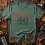 I Climbed This Far...and Got Tired sarcastic graphic t-shirt in Heather Forest by Snarky Sarks