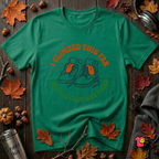 I Climbed This Far...and Got Tired sarcastic graphic t-shirt in Kelly by Snarky Sarks