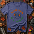 I Climbed This Far...and Got Tired sarcastic graphic t-shirt in Team Navy by Snarky Sarks