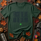 I Fought the Lake and the Lake Won sarcastic graphic t-shirt in Forest by Snarky Sarks
