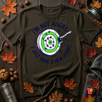 I'm Not Angry, I Just Have a New Hobby sarcastic graphic t-shirt in Black by Snarky Sarks