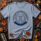 Least Valuable Player sarcastic sports graphic t-shirt in Heather Prism Blue by Snarky Sarks
