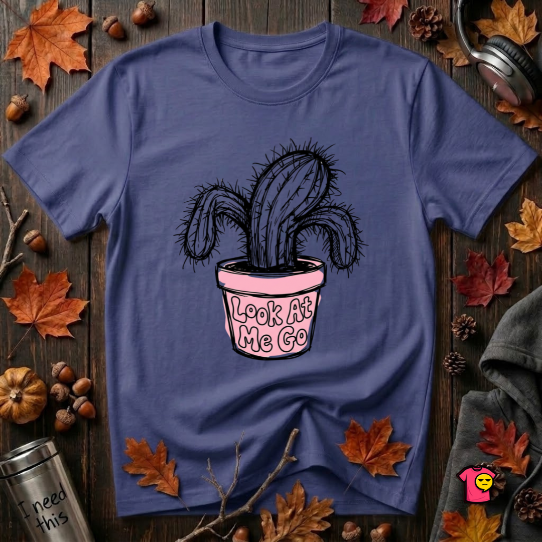 Look At Me Go sarcastic graphic t-shirt in Team Navy by Snarky Sarks