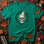 Mundane Madness Tour sarcastic graphic t-shirt in Heather Kelly by Snarky Sarks