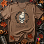 Mundane Madness Tour sarcastic graphic t-shirt in Sand Dune by Snarky Sarks