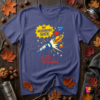 My Neighbors Suck. Let's Move. sarcastic graphic t-shirt in Team Navy by Snarky Sarks