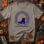 Professional Bottom Feeder sarcastic fishing t-shirt in Asphalt by Snarky Sarks