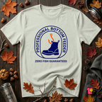 Professional Bottom Feeder sarcastic fishing t-shirt in Citron by Snarky Sarks