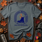 Professional Bottom Feeder sarcastic fishing t-shirt in Dark Gray by Snarky Sarks