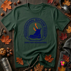 Professional Bottom Feeder sarcastic fishing t-shirt in Forest by Snarky Sarks