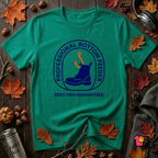 Professional Bottom Feeder sarcastic fishing t-shirt in Heather Kelly by Snarky Sarks