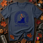 Professional Bottom Feeder sarcastic fishing t-shirt in Navy by Snarky Sarks