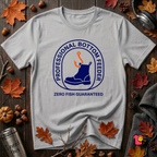 Professional Bottom Feeder sarcastic graphic t-shirt in Solid Athletic Gray by Snarky Sarks