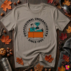 Professional Underachiever sarcastic graphic t-shirt in Asphalt by Snarky Sarks