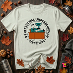 Professional Underachiever sarcastic graphic t-shirt in Citron by Snarky Sarks