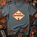 Proudly Unapproachable sarcastic graphic t-shirt in Dark Gray by Snarky Sarks