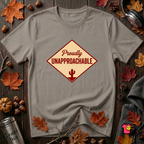 Proudly Unapproachable sarcastic graphic t-shirt in Deep Heather by Snarky Sarks