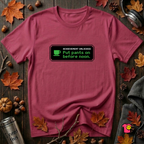 Putting Pants on Before Noon sarcastic graphic t-shirt in Cardinal by Snarky Sarks