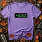 Putting Pants on Before Noon sarcastic graphic t-shirt in Heather Team Purple by Snarky Sarks