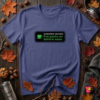 Putting Pants on Before Noon sarcastic graphic t-shirt in Team Navy by Snarky Sarks