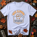 Rock Climbing sarcastic graphic t-shirt in Ash by Snarky Sarks