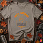 Rock Climbing sarcastic graphic t-shirt in Asphalt by Snarky Sarks
