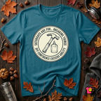 Saturdays are for Breaking Things sarcastic DIY t-shirt in Deep Teal by Snarky Sarks