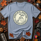Saturdays are for Breaking Things sarcastic DIY t-shirt in Heather Prism Blue by Snarky Sarks