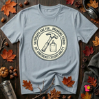 Saturdays are for Breaking Things sarcastic DIY t-shirt in Light Blue by Snarky Sarks