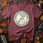 Saturdays are for Breaking Things sarcastic DIY t-shirt in Maroon by Snarky Sarks