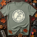 Saturdays are for Breaking Things sarcastic DIY t-shirt in Military Green by Snarky Sarks