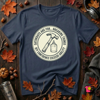 Saturdays are for Breaking Things sarcastic DIY t-shirt in Navy by Snarky Sarks