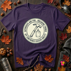 Saturdays are for Breaking Things sarcastic DIY t-shirt in Purple by Snarky Sarks