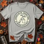 Saturdays are for Breaking Things sarcastic DIY t-shirt in Silver by Snarky Sarks