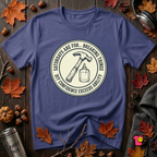 Saturdays are for Breaking Things sarcastic DIY t-shirt in Team Navy by Snarky Sarks