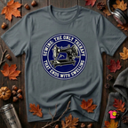 Sewing Ends in Swelling sarcastic sewing t-shirt in Dark Gray by Snarky Sarks
