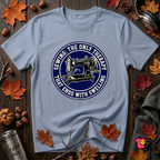 Sewing Ends in Swelling sarcastic sewing t-shirt in Heather Prism Blue by Snarky Sarks