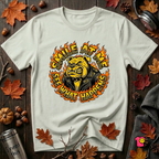 Smile at Me...See What Happens sarcastic graphic t-shirt in Citron by Snarky Sarks