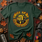 Smile at Me...See What Happens sarcastic graphic t-shirt in Forest by Snarky Sarks