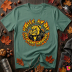 Smile at Me...See What Happens sarcastic graphic t-shirt in Grass Green by Snarky Sarks