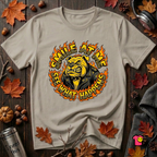 Smile at Me...See What Happens sarcastic graphic t-shirt in Heather Stone by Snarky Sarks