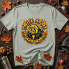 Smile at Me...See What Happens sarcastic graphic t-shirt in Sage by Snarky Sarks