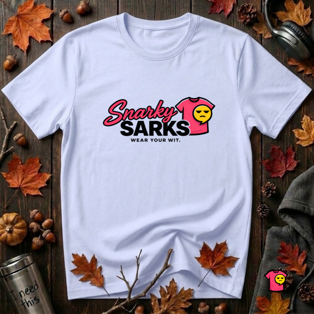 Snarky Sarks Logo graphic t-shirt in Ash