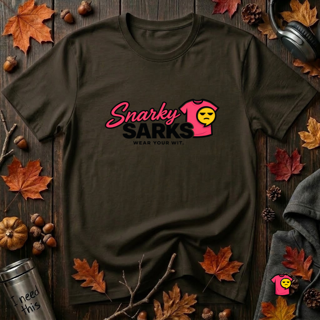 Snarky Sarks Logo graphic t-shirt in Black
