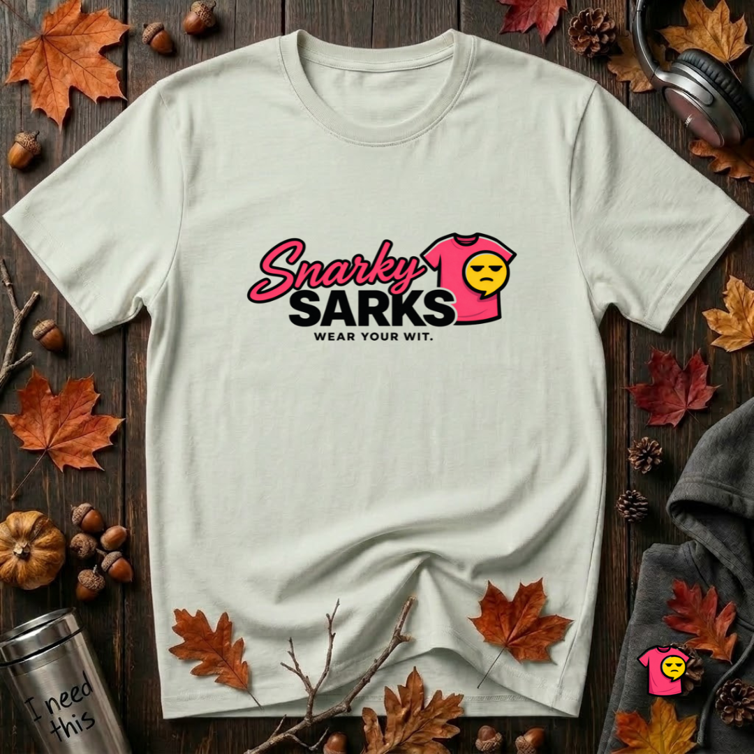 Snarky Sarks Logo graphic t-shirt in Citron