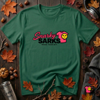 Snarky Sarks Logo graphic t-shirt in Evergreen