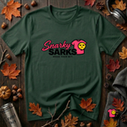 Snarky Sarks Logo graphic t-shirt in Forest