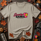 Snarky Sarks Logo graphic t-shirt in Heather Stone